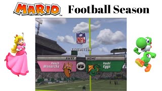 Peach Monarchs vs Yoshi Eggs  Mario Football Season Week 3 Game 3 Madden 08 [upl. by Sverre]