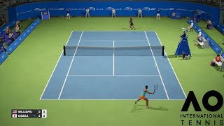 Serena Williams vs Naomi Osaka  AO International Tennis  PS4 Gameplay [upl. by Ylicis]