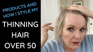 Tips For Styling Thinning Hair Over 50 [upl. by Mayworm]