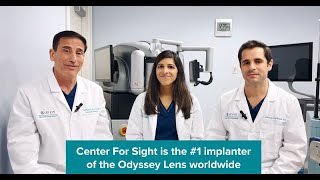 Tecnis Odyssey IOL at Center For Sight  1 Implanter of the Odyssey IOL worldwide [upl. by Ramsey751]