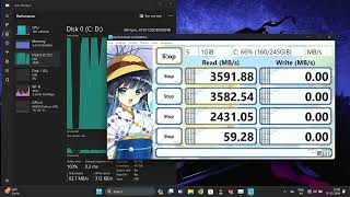 SK Hynix HFS512GDE9X084N 512GB NVMe SSD CrystalDiskMark Benchmark [upl. by Akerdnahs]