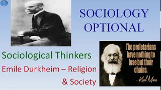 Emile Durkheim Theory of Religion and Society Sociology Optional UPSC CSE [upl. by Agneta]