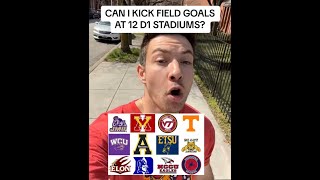 Field Goal Challenge 12 stadiums in 48 hours [upl. by Llimaj]