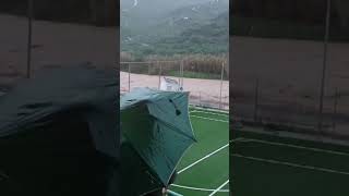 Se desborda el río Benamargosa por las fuertes lluvias en Málaga [upl. by Yhpos25]