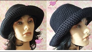 Chapéu de crochê com gráfico Tutorial Marly Thibes [upl. by Lallage817]