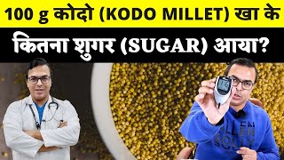 KODO MILLET खाने से शुगर बढ़ता हैं या घटता हैं  Food Review  DIAAFIT [upl. by Ikila]