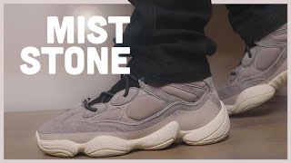 YEEZY 500 High Mist Stone Review  On Foot [upl. by Bouley]