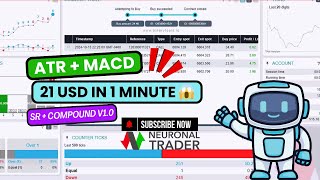 🤖NEW BOT ATR  MACD  SR Compund Ver 10  BOT FREE ON NEURONAL TRADER  BinaryTools [upl. by Ttirrem]