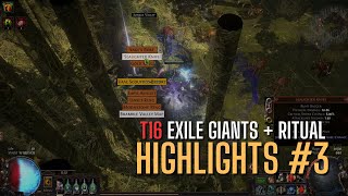 Exile Giants  Ritual strategy Highlights 3 POE 325 [upl. by Eirojram]