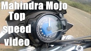 Mahindra Mojo top speed  IAMABIKER [upl. by Nnitsuj601]