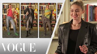 Every Outfit Gigi Hadid Wears in a Week  7 Days 7 Looks  Vogue [upl. by Odlonyer159]