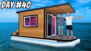 Transforming Abandoned Boat into a Houseboat  Ep 3 [upl. by Mitchel750]