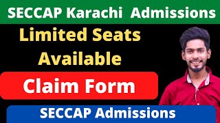 SECCAP claim form limited seat available  Karachi government college admissions 2022 [upl. by Shabbir904]