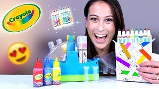 ZELF JE EIGEN STIFTEN MAKEN MET DIT TOFFE CRAYOLA SPEELTJE [upl. by Aranat]