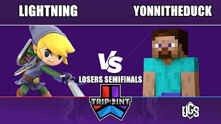 Tripoint Smash 255  Losers Semifinals  LightningToon Link Vs YonnitheduckSteve [upl. by Grae844]