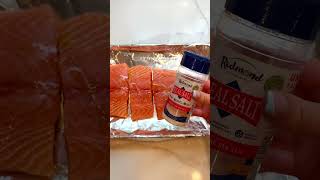 10 min Air Fryer Salmon 🐟 healthy easy recipe shortsviral easyrecipe healthy [upl. by Ahsiemaj]