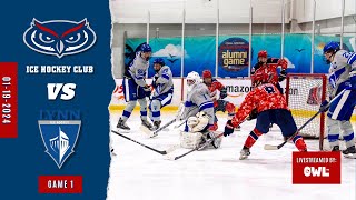 Florida Atlantic Owls VS Lynn Knights  Ice Hockey 0119 [upl. by Atis]