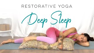 Restorative Yoga For Deep Sleep  30 Days Of Yoga [upl. by Veronike]