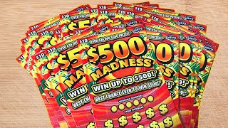 500 MADNESS Chasing a JACKPOT Florida Lottery Scratch Tickets [upl. by Gignac]