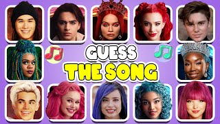 ⏰ GUESS THE SONG IN 1 SECONDS MEGA Descendants 1 2 3 ampThe Rise of Red ❤️⏰ Easy  Impossible 🔥 [upl. by Enerehs]