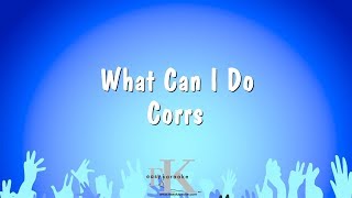 What Can I Do  Corrs Karaoke Version [upl. by Rocker]