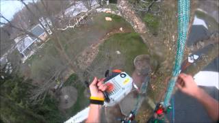 Stihl Chainsaw  Fuel Spray [upl. by Zeiger]