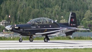 Royal Canadian Air Force CT156 Harvard II Landing [upl. by Selin883]