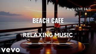 October Cozy Autumn Fall with Soft Piano Instrumental at Beach Coffee Shop to Study Work and Relax [upl. by Aia]