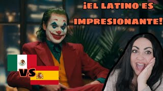 Española reaccionando a doblaje latino vs castellano EL JOKER 🤡 [upl. by Aima]