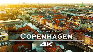 Copenhagen Denmark 🇩🇰  by drone 4K [upl. by Alodee]