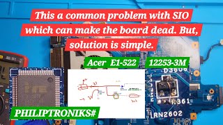 Acer E1522  This is a common problem with the SIO But solution is simple nopower [upl. by Ennis]