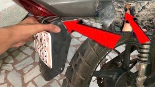 SPLENDOR REMOVABLE MUDGUARD👍✅I Very easy [upl. by Atnek]