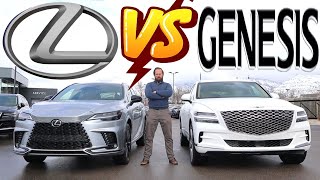 2024 Lexus RX 500h vs 2024 Genesis GV80 Which Luxury SUV Is Best [upl. by Kirenoj670]