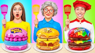 Me vs Grandma Cooking Challenge  Kitchen Hacks and Tricks by Multi DO Smile [upl. by Ajiram]