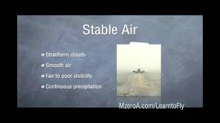 Learn to Fly  Stable vs Unstable air [upl. by Onafets]