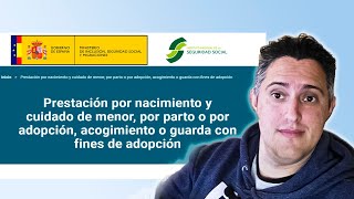 Como solicitar Prestación de MaternidadPaternidad Online en España 2024 [upl. by Nahpos272]