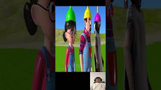 Troll Game  Squid Game Challenge Orange Candy Shape Miss T vs 4 Friends Funny 5 Times shorts [upl. by Rehpretsirhc95]