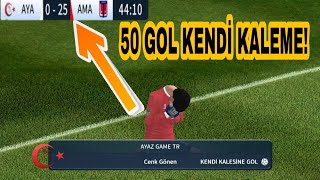 KENDİ KALEME 50 GOL ATTIM  DREAM LEAGUE SOCCER 2019 [upl. by Tallulah]