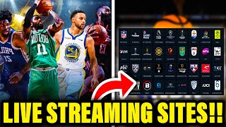 The BEST NBA Streaming Sites to WATCH LIVE BASKETBALL FREE [upl. by Auoh362]