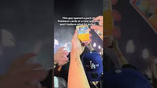 This guy pulled a charizard at a rave 🤯 Via wintertcg edm rave festival pokemon pokemoncard [upl. by Kort]