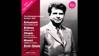 Emil Gilels  Chopin Sonata No3 [upl. by Meras]