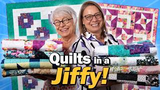 Fun Florals amp Fast Quilts 🌸 Quilts in a Jiffy 3Yard Quilts 🌸 [upl. by Nnyled]