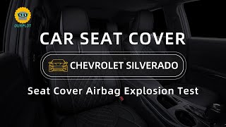 Ourplot  Chevrolet Silverado Custom Seat Cover Airbag Deployment Test [upl. by Earlene]