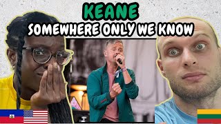 REACTION TO Keane  Somewhere Only We Know Live at Glastonbury 2024 FIRST TIME HEARING [upl. by Elpmet477]