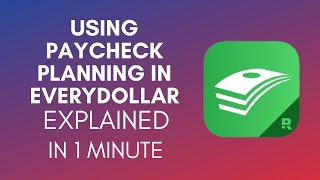 How To Use Paycheck Planning EveryDollar 2024 [upl. by Honeyman]