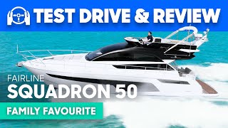 Fairline Squadron 50 Yacht Test Drive Tour amp Review  YachtBuyer [upl. by Aihsetel]