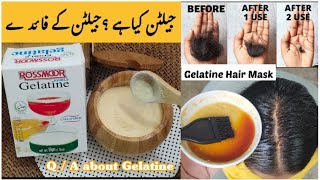 what is Gelatin detailed QA about gelatine  Gelatin secret Hair Growth Mask [upl. by Queston]