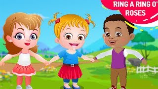 Ring A Ring O Roses  Ring Around the Rosie  More Nursery Rhymes amp Kids Songs By Baby Hazel [upl. by Aihtniroc99]