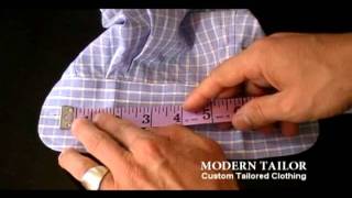 How to Measure a Shirt  Modern Tailor [upl. by Namielus]