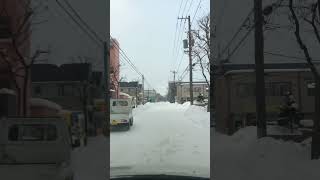 札幌 圧雪・凍結路面は危ないから気を付けて♪ [upl. by Ecinehs582]